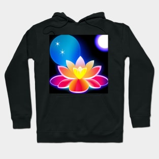 Moonlight Flower | AI Generated Art by @remlorart Hoodie